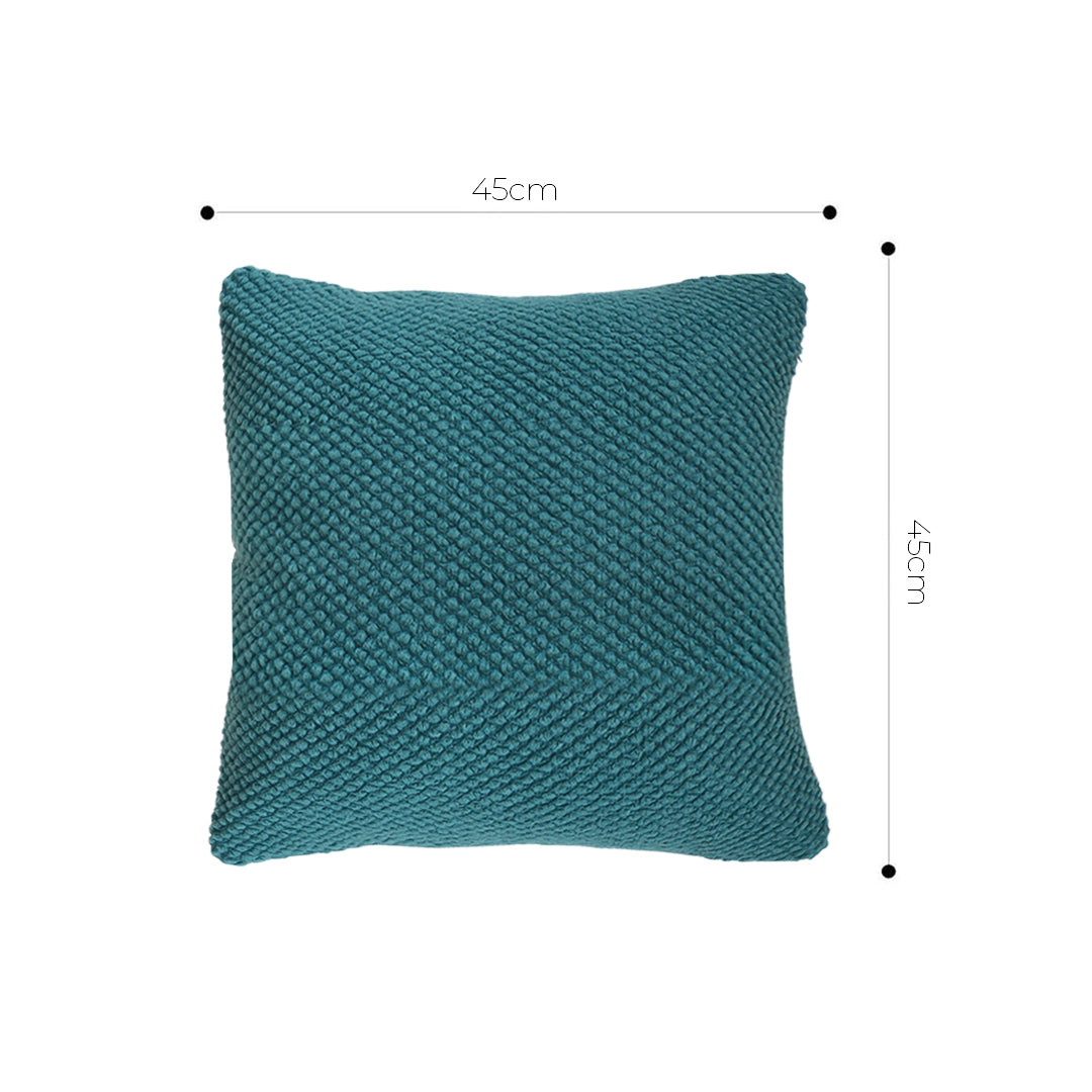 SOGA 45cm Textured Teal Pillowcase