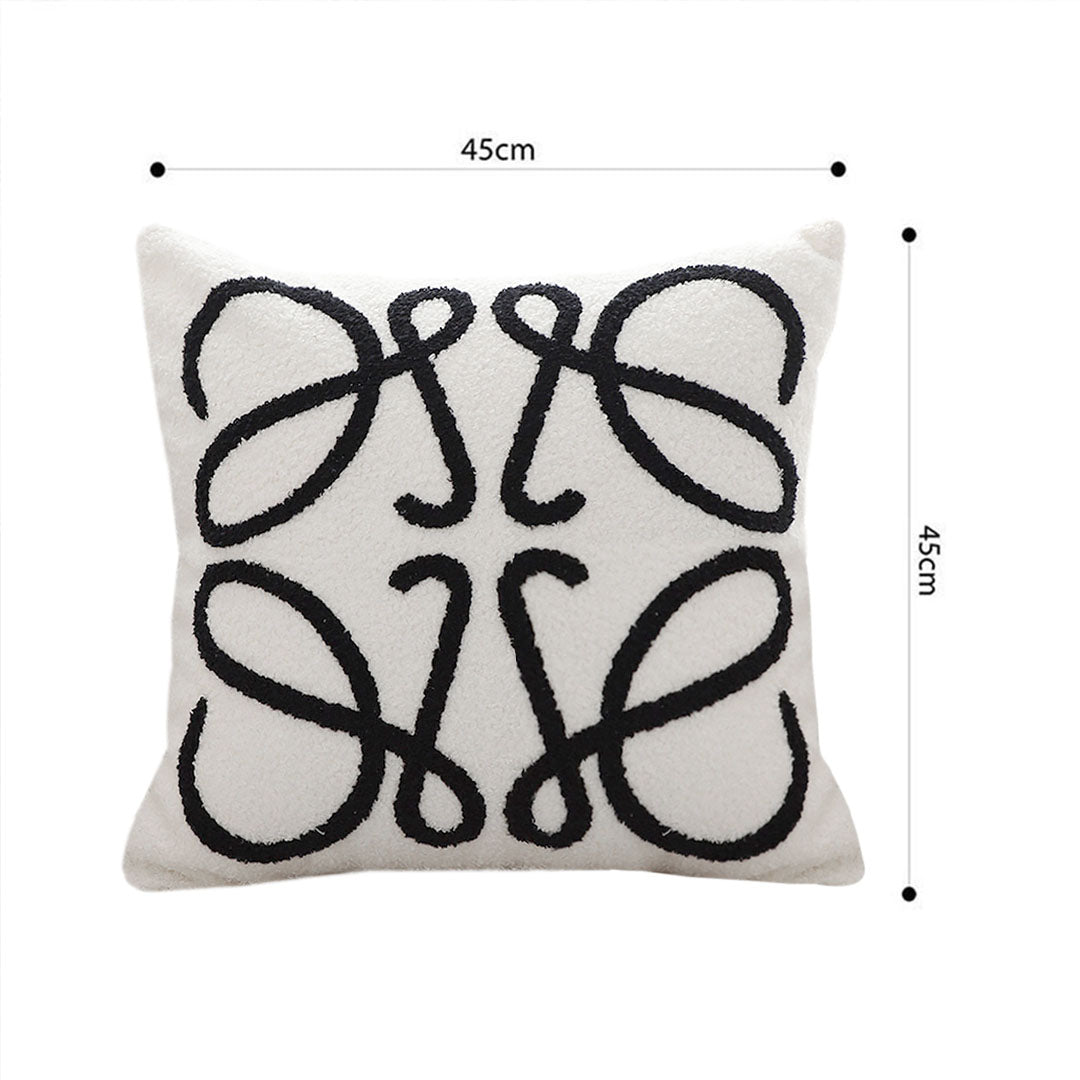 SOGA 45cm Modern Art Loop Pillowcase