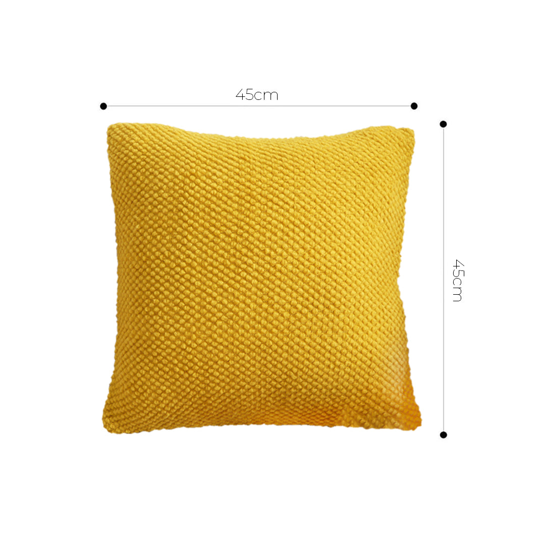 SOGA 45cm Textured Sunshine Pillowcase