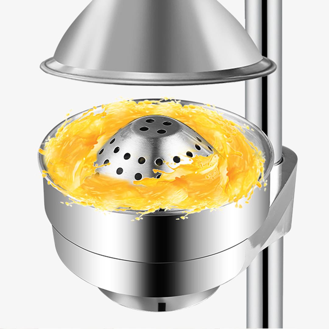 SOGA Manual Citrus Juicer – Commercial Stainless Steel Hand Press Orange Juice Extractor & Squeezer, Silver