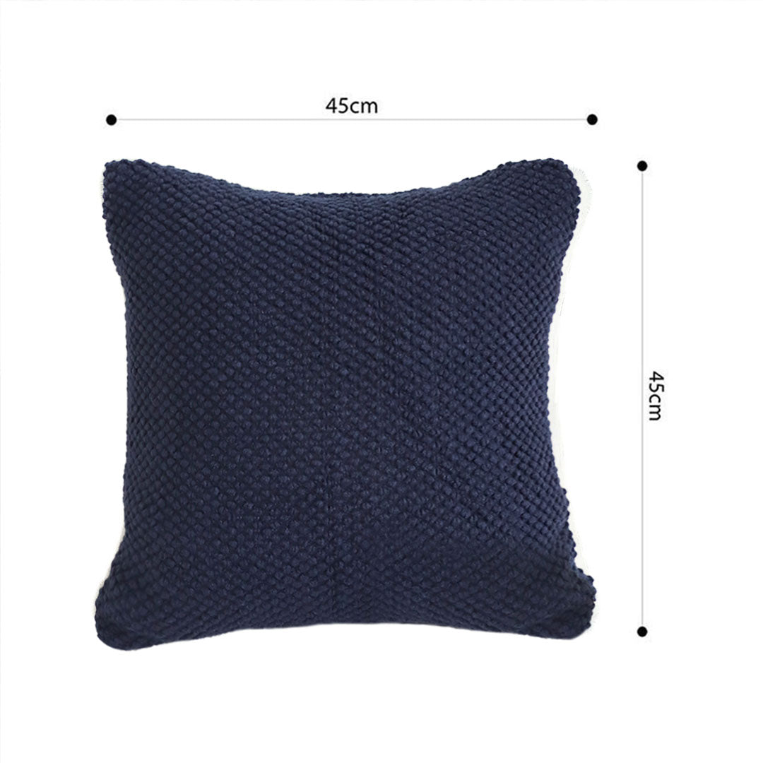 SOGA 45cm Textured Midnight Pillowcase