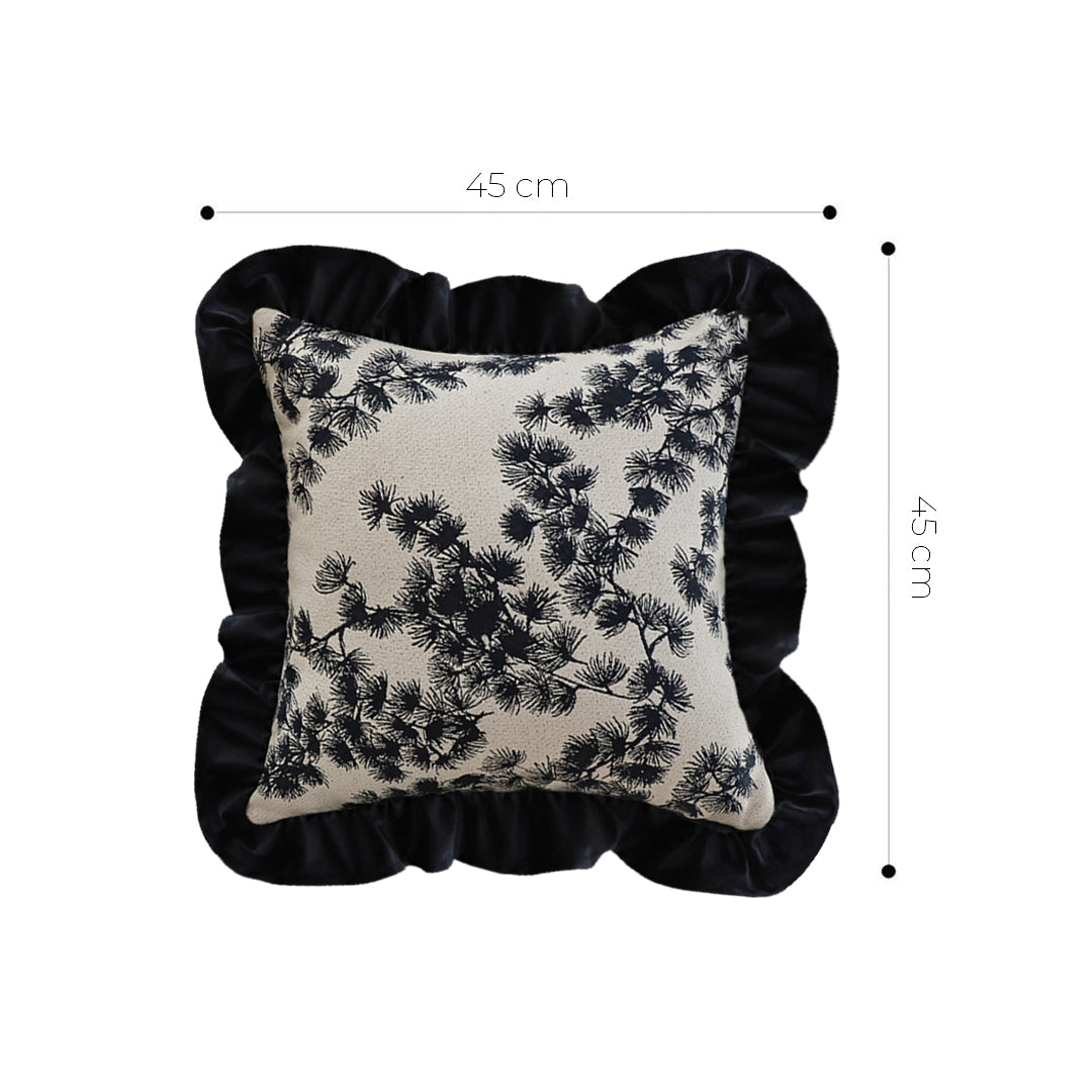 SOGA 45cm Vintage Floral Decorative Pillow Cover