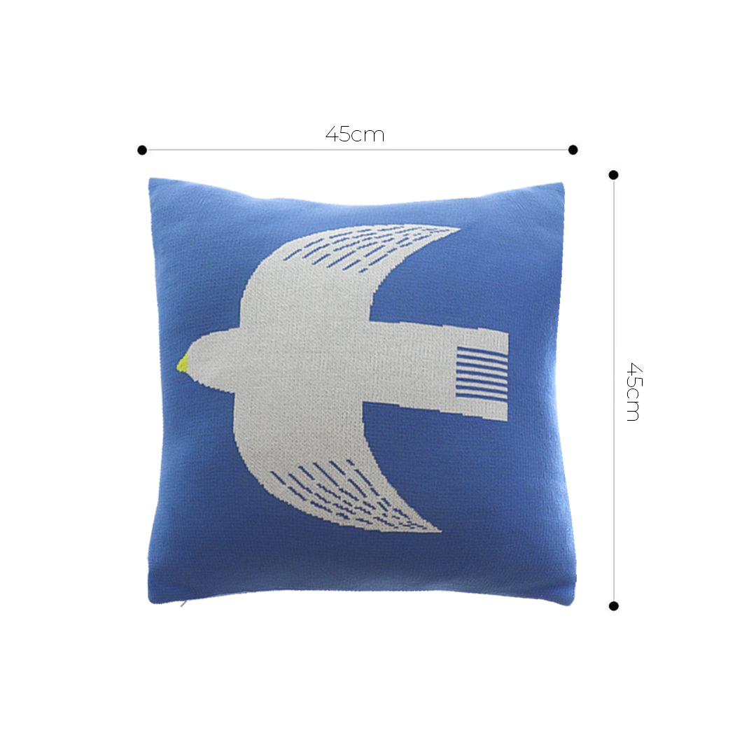 SOGA 45cm Classic Blue Dove Christmas Pillowcase