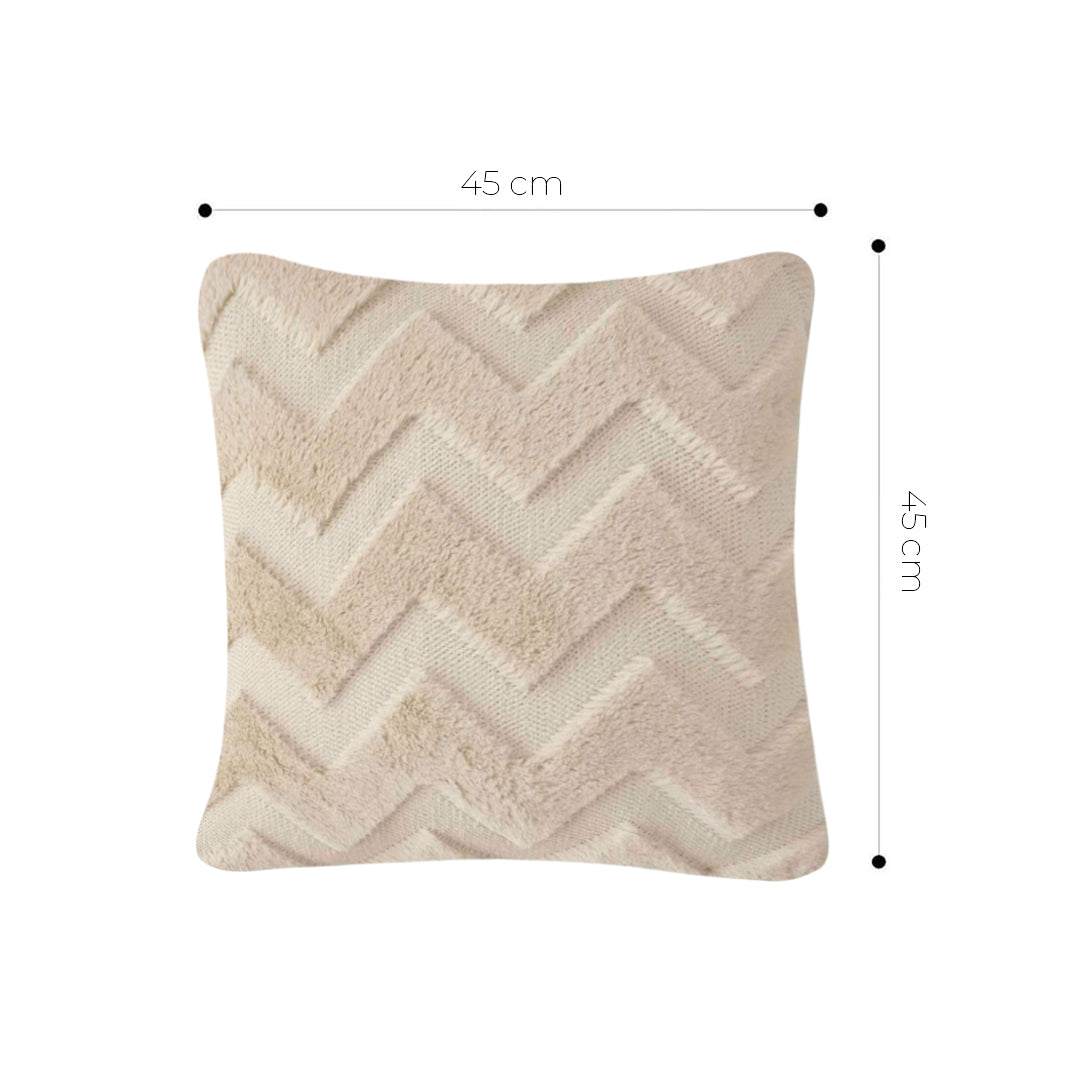 SOGA 45cm Chevron Earth Pillowcase