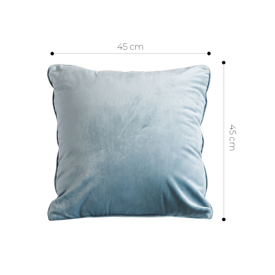 SOGA 45cm Velvet Pillowcase (Powder Blue)