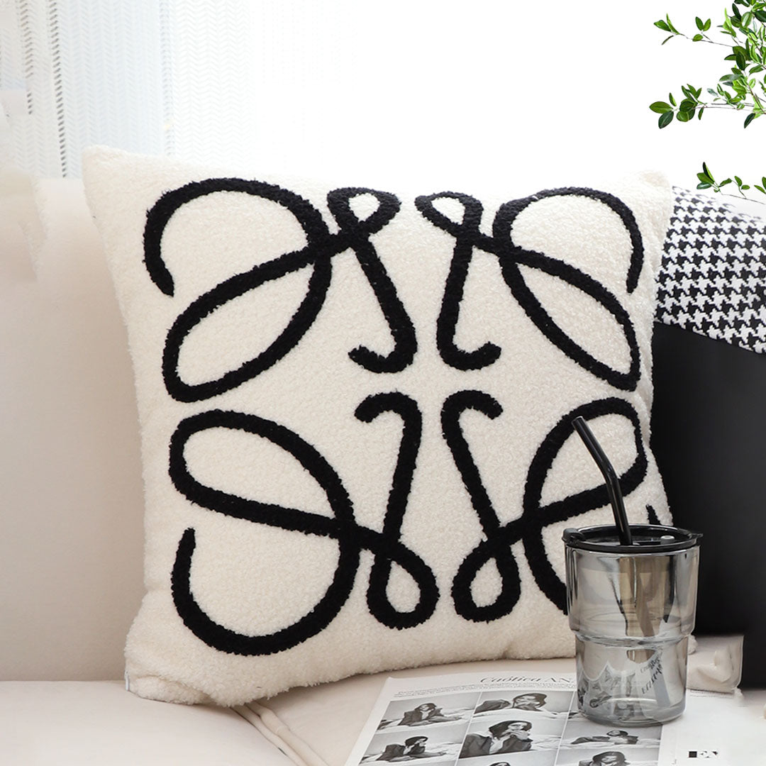 SOGA 45cm Modern Art Loop Pillowcase