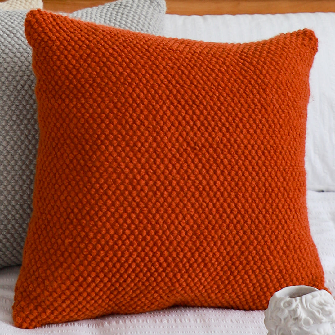 SOGA 45cm Textured Rust Pillowcase