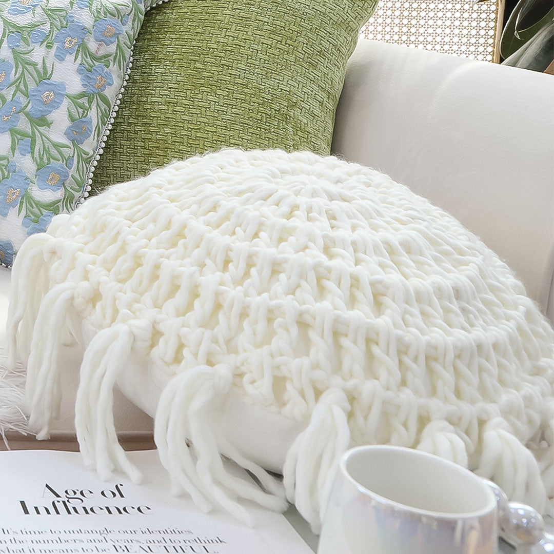 SOGA 43cm Chunky Knit Texture Pillowcase