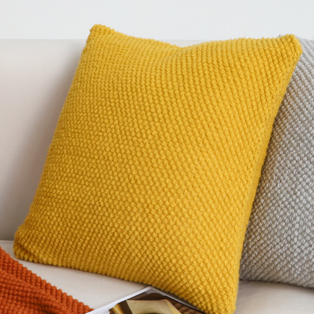 SOGA 45cm Textured Sunshine Pillowcase