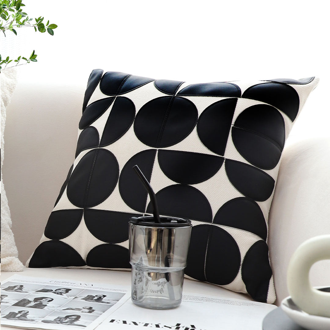 SOGA 45cm Modern Geometric Circles Pillowcase