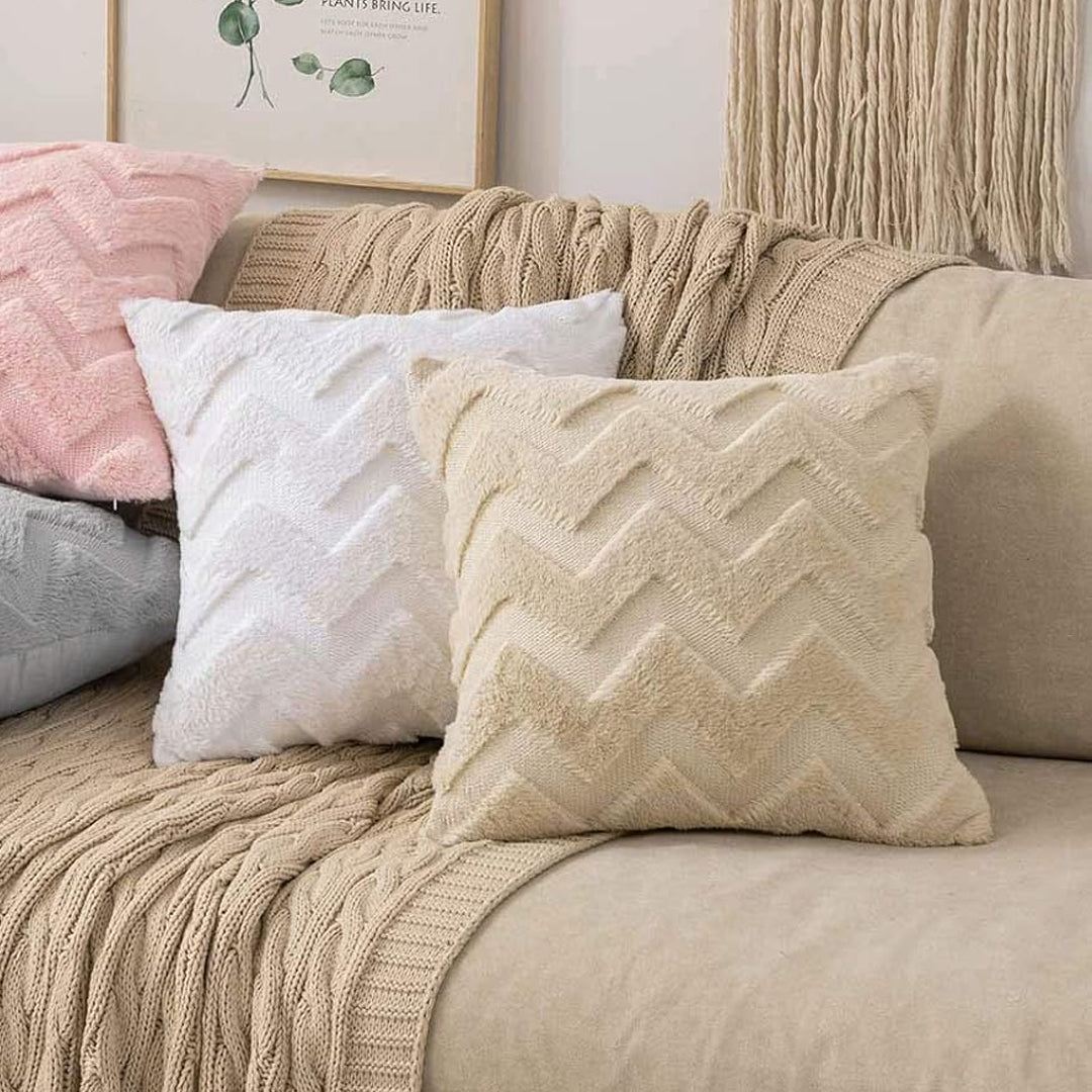 SOGA 45cm Chevron Earth Pillowcase
