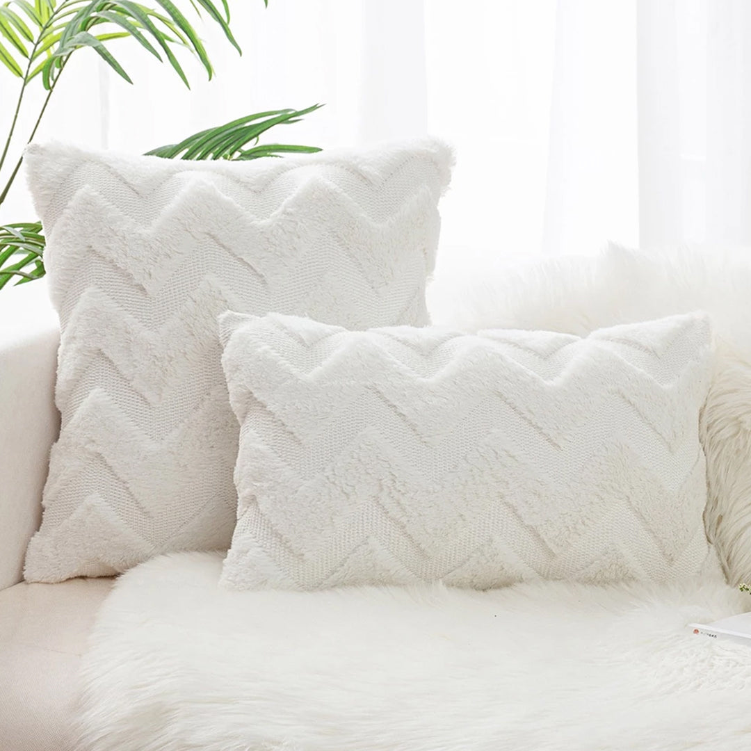 SOGA 45cm Chevron Pure Pillowcase
