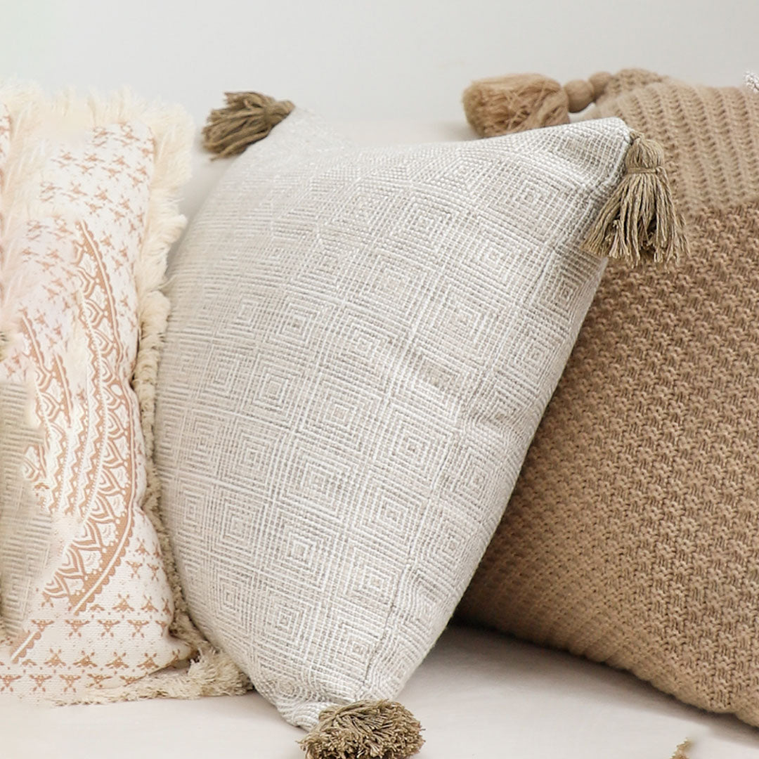 SOGA 45cm Natural Linen Texture Pillowcase