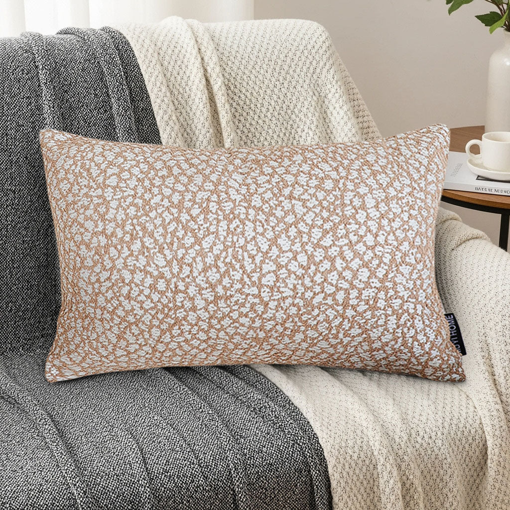 SOGA 30x50cm Accessorize Dezi Cream Geometric Lumbar Pillowcase