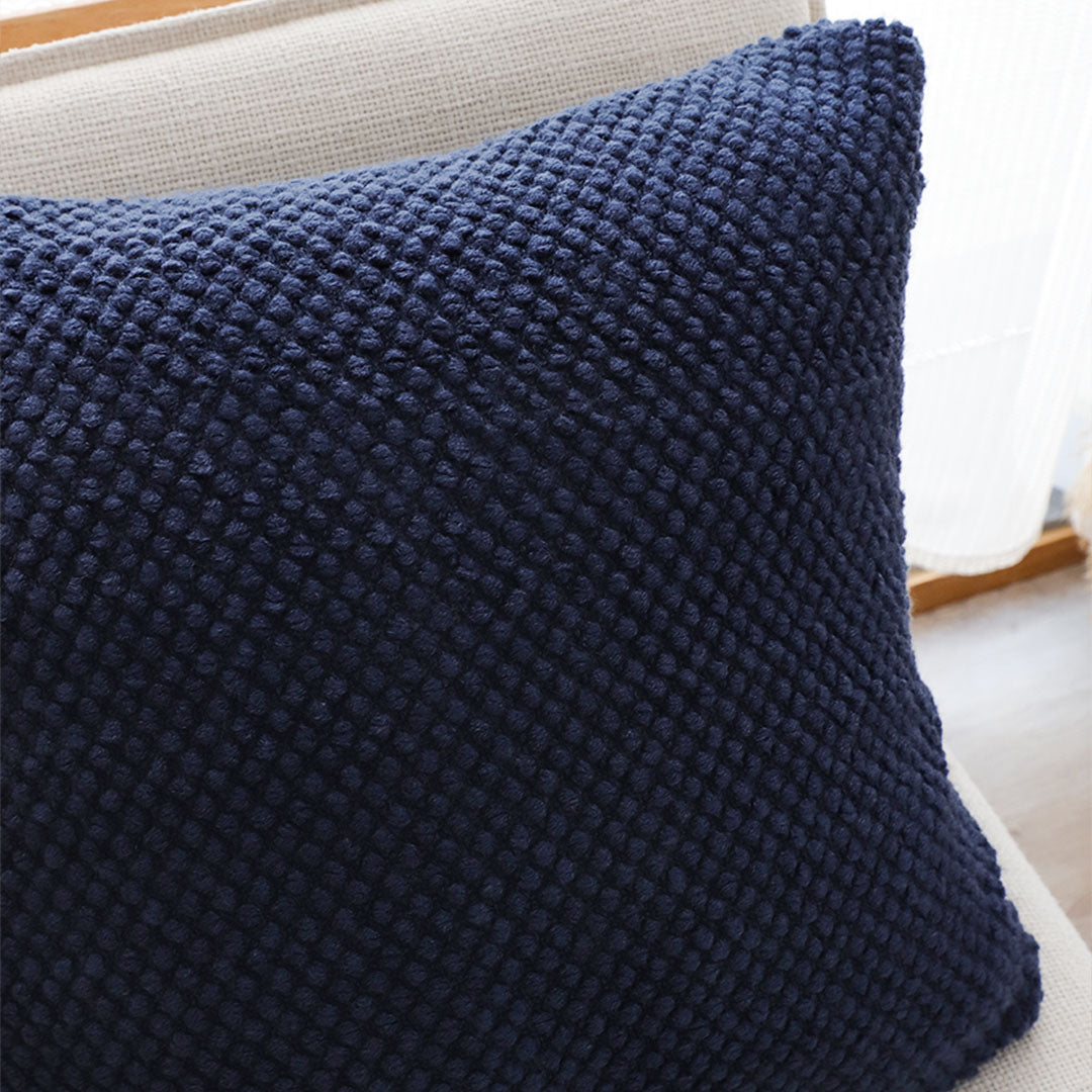 SOGA 45cm Textured Midnight Pillowcase