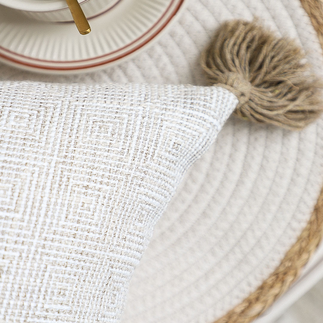 SOGA 45cm Natural Linen Texture Pillowcase