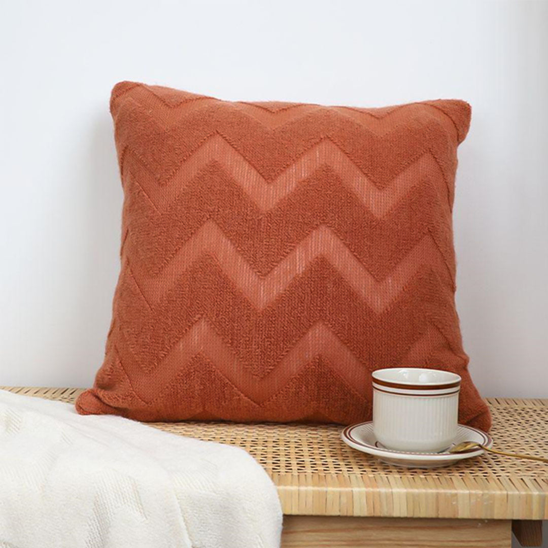 SOGA 45cm Chevron Zigzag Pillowcase