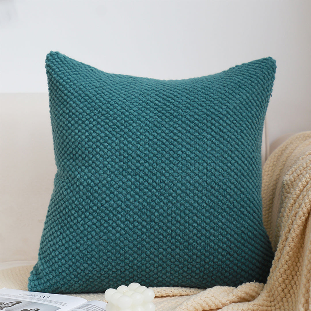 SOGA 45cm Textured Teal Pillowcase