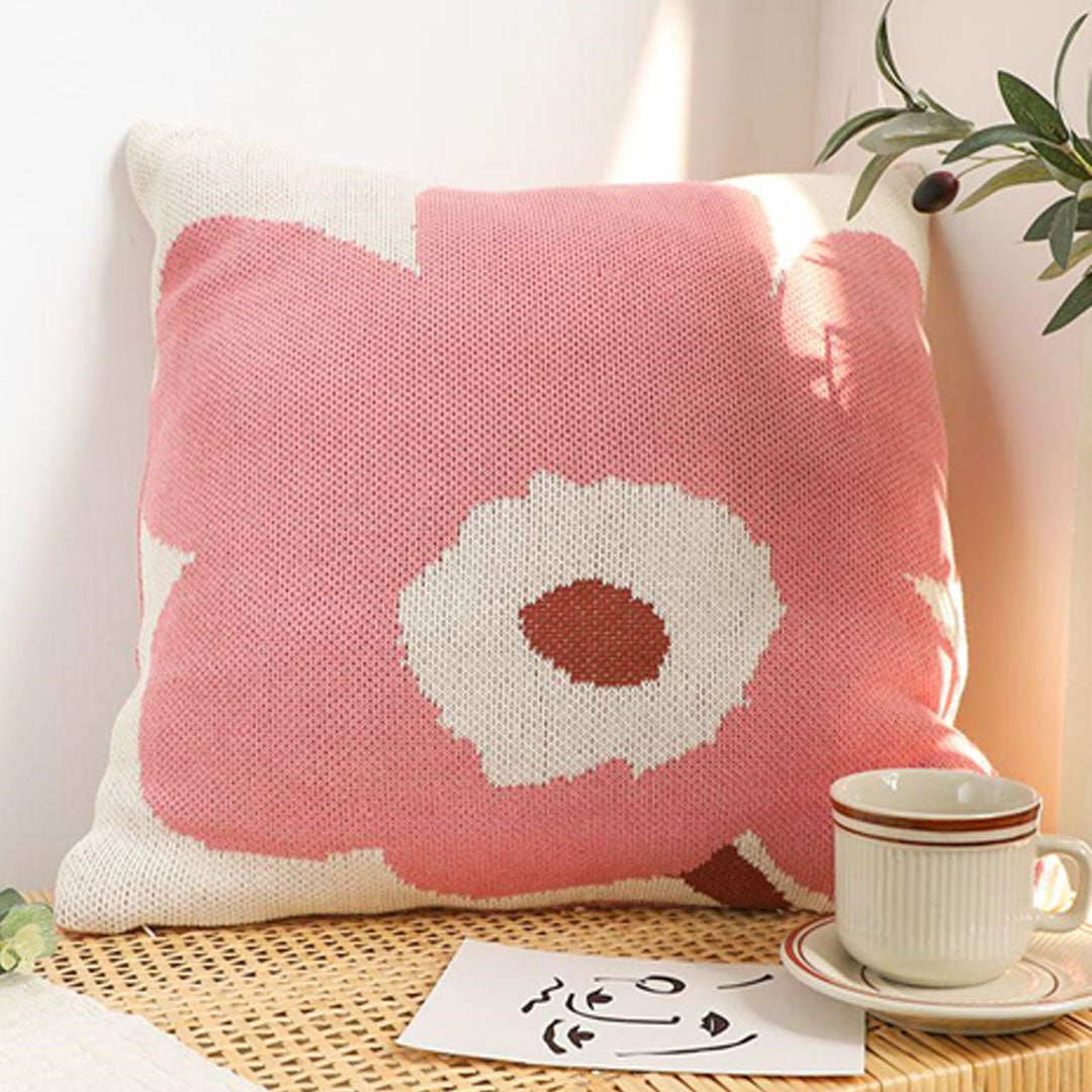 SOGA 45cm Blush Bloom Pillowcase