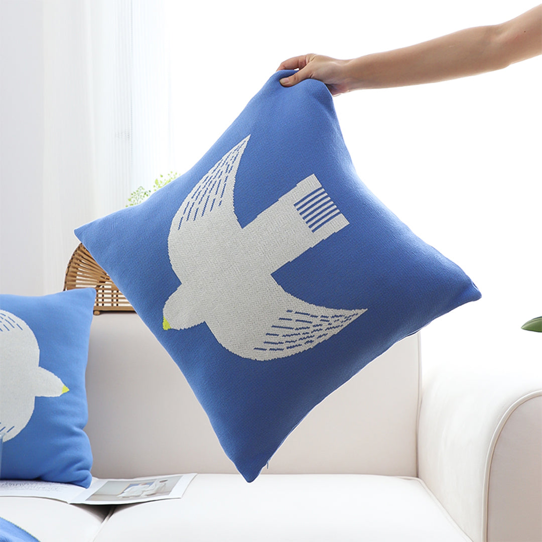 SOGA 45cm Classic Blue Dove Christmas Pillowcase