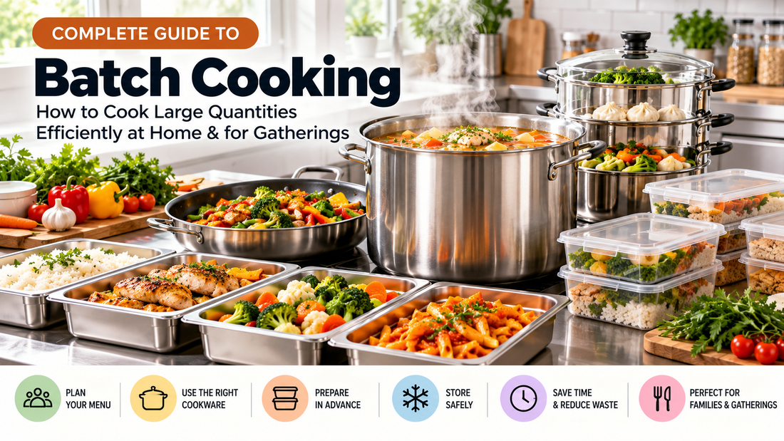 Batch Cooking Guide: How to Cook Large Quantities Efficiently at Home &amp; for Gatherings