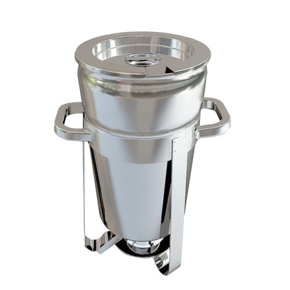 SOGA 7L Round Stainless Steel Soup Warmer Marmite Chafer Full Size Catering Chafing Dish