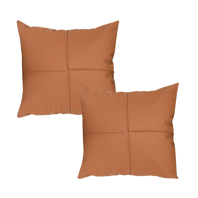 SOGA 2X 45cm Modern Terracotta Solid Color Textured Pillowcase