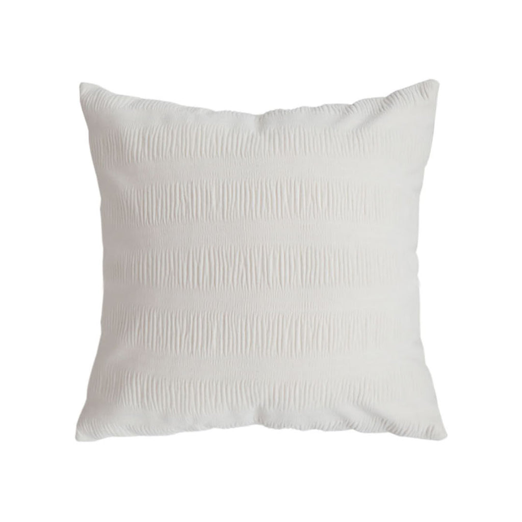 SOGA 45cm Cream Corduroy Polyester Throw Pillow Cover