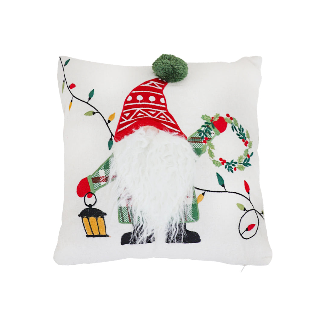SOGA 45cm Festive Gnome Christmas Pillow Cover