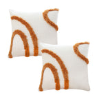 SOGA 2X 45cm Organic Curve Accent Pillowcases – Modern Abstract Decorative Cushion Covers for Sofa, Bed & Home Décor