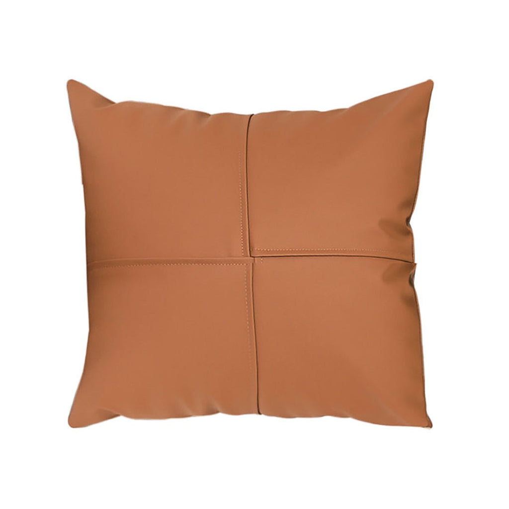 SOGA 45cm Modern Terracotta Solid Color Textured Pillowcase