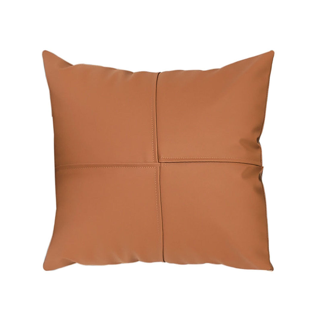 SOGA 45cm Modern Terracotta Solid Color Textured Pillowcase