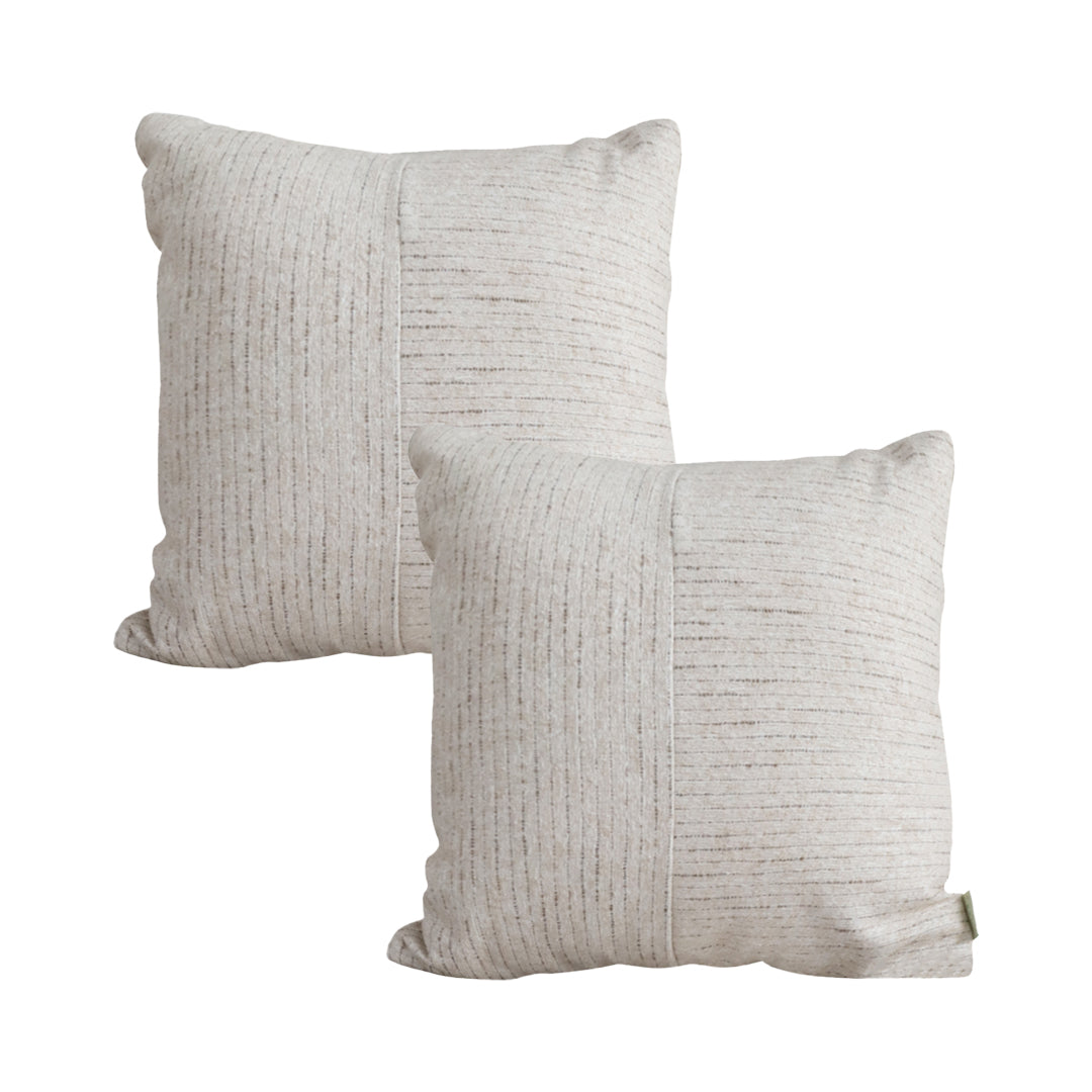 SOGA 2X 45cm Vibrant Floral Linen Pillowcase – Neutral Beige