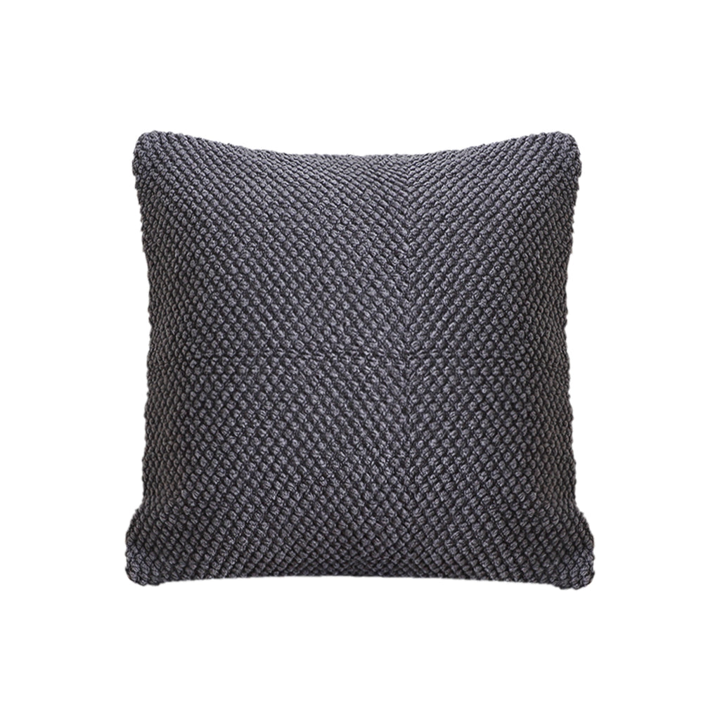 SOGA 45cm Textured Charcoal Pillowcase