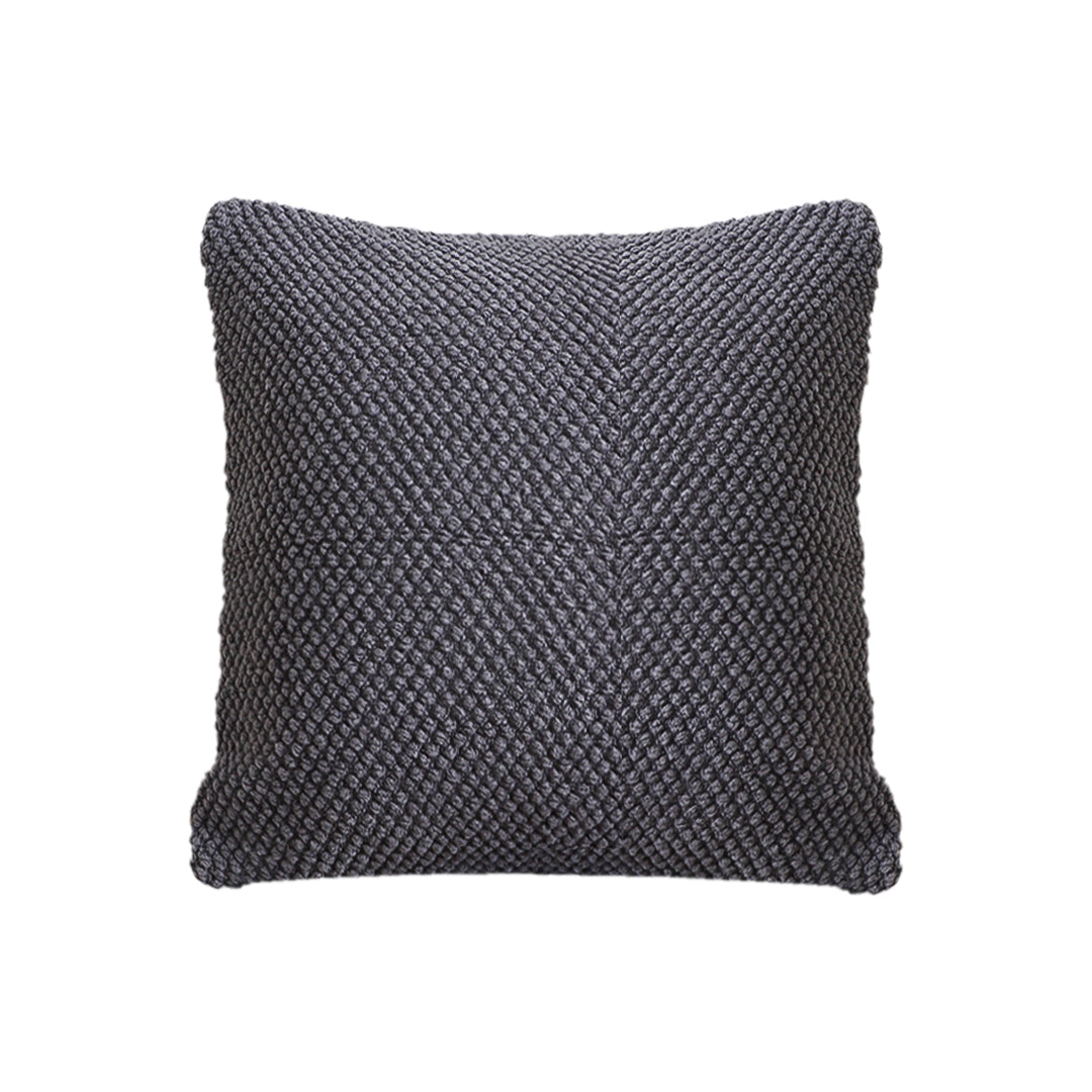 SOGA 45cm Textured Charcoal Pillowcase