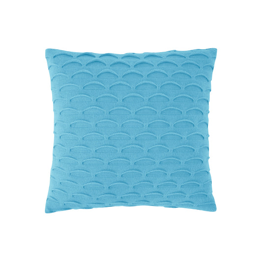 SOGA 45cm Scalloped Wave Pillowcase (Soft Mint)