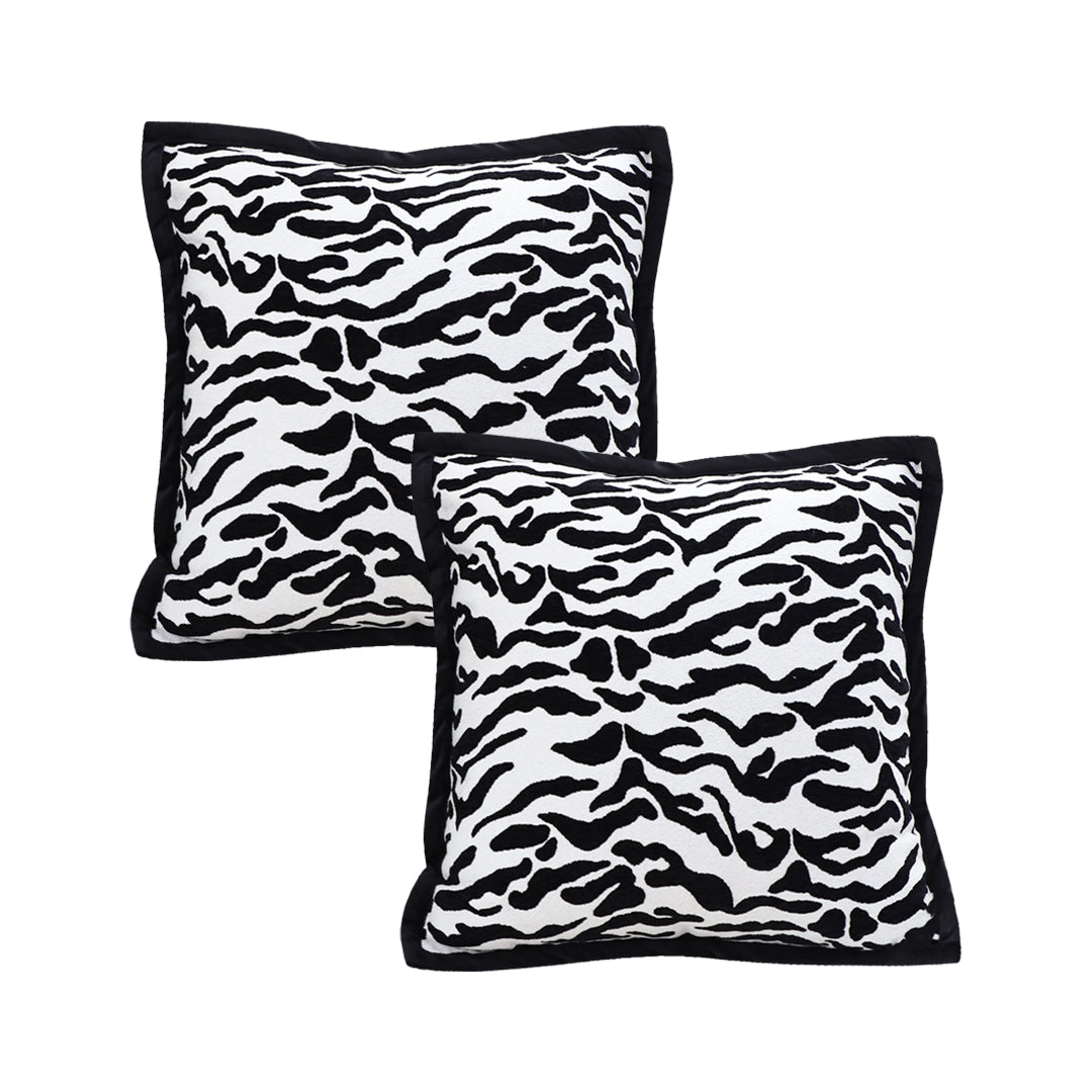 SOGA 2X 45cm Abstract Zebra Stripe Accent Pillow Cover