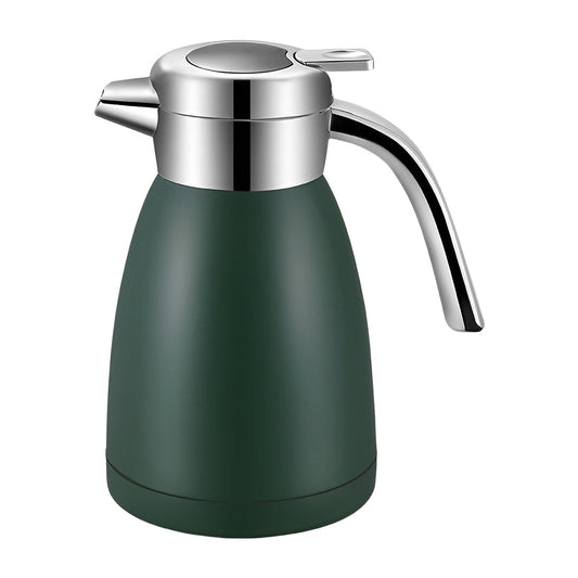 SOGA 1.2L Stainless Steel Insulated Thermal Flask Insulated Vacuum Flask Water Coffee Jug Thermal Green