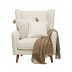 SOGA Cozy Home Set-Flannel Throw Blanket & 2 Decorative Pillow Covers (Knit & Abstract), Soft & Stylish