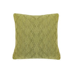 SOGA 45cm Sage Green Cable Knit Pillow Cover