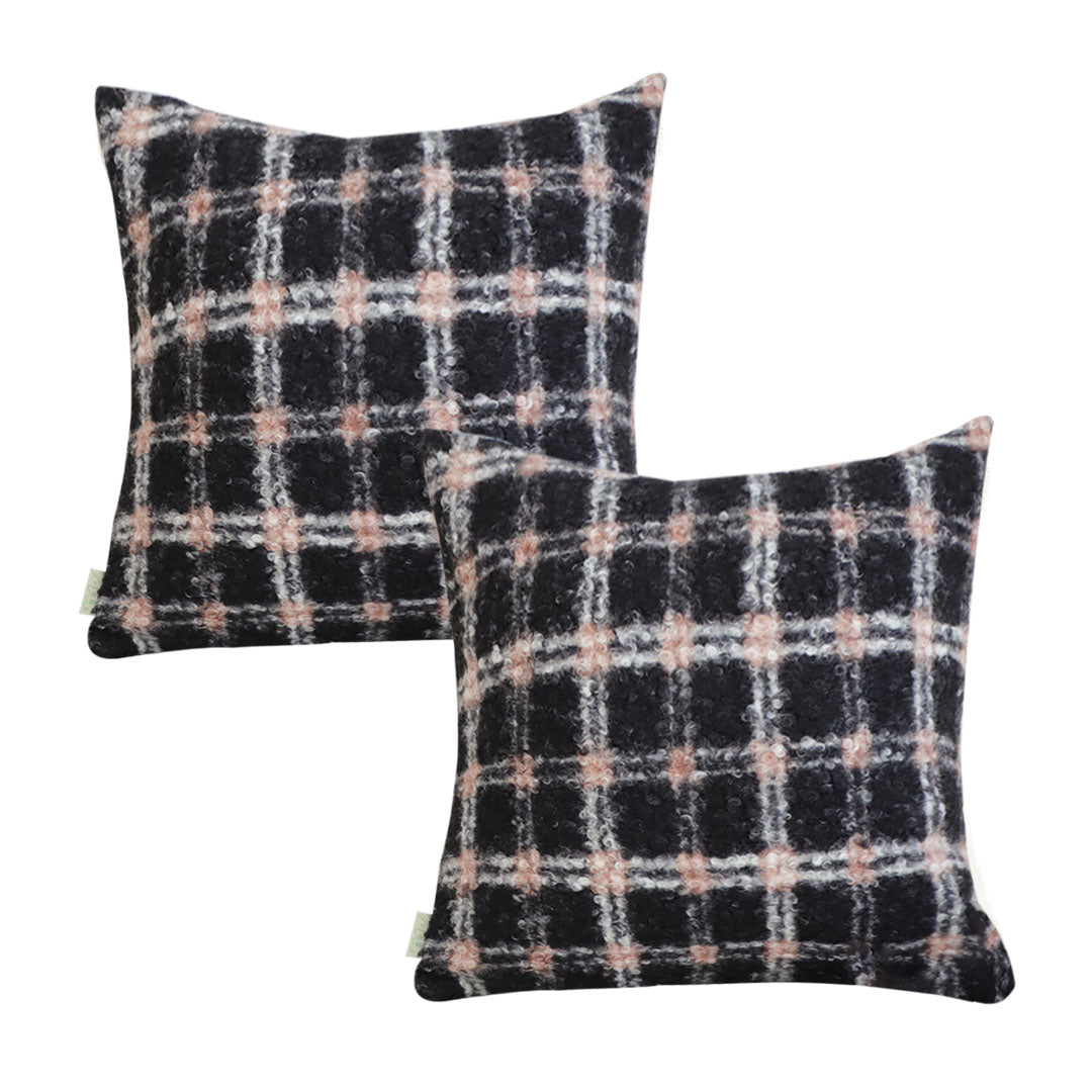 SOGA 2X 45cm Cozy Cabin Plaid Pillowcase