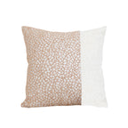 SOGA 45cm Chic Ivory & Gold Textured Pillowcase