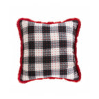 SOGA 45cm CozyFest Square Buffalo Plaid Fleece Pillowcase