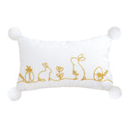 SOGA 30x50cm Whimsical Bunny Embroidered Pillowcase