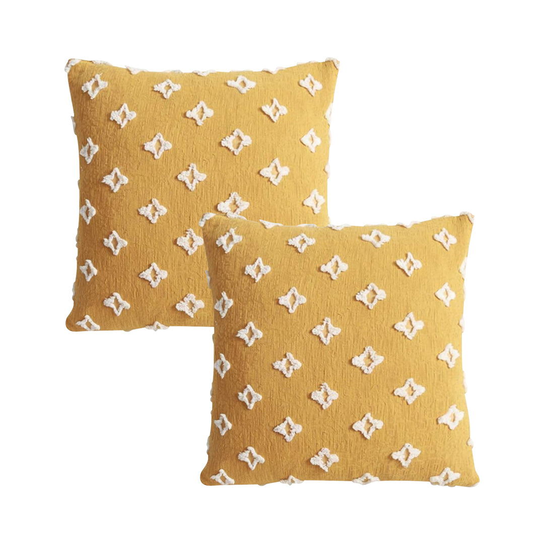 SOGA 2-Pack 45cm Diamond Elegance Pillowcases – Textured Decorative Cushion Covers for Sofa, Bed & Home Décor