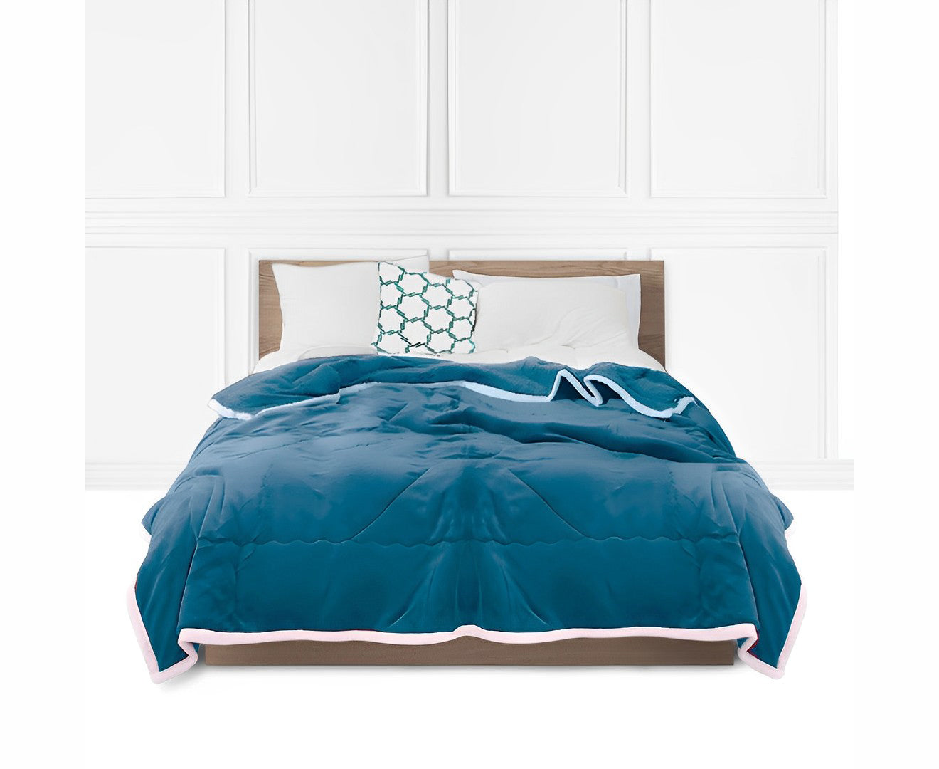 SOGA Double-Sided Thick Flannel Throw Blanket – Warm Cozy Fleece Coverlet for Bed, Sofa & Couch Comfort