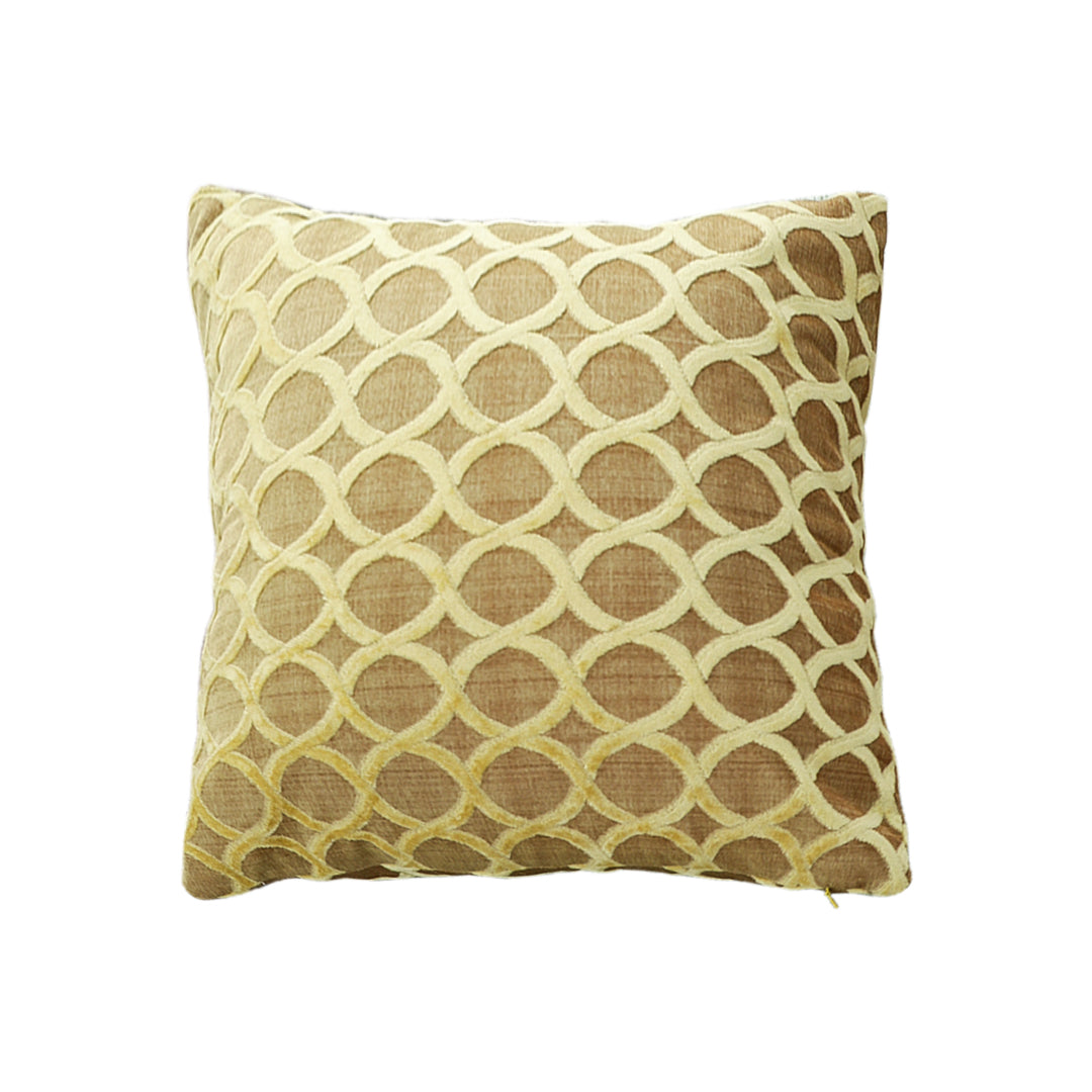 SOGA 45cm Geometric Lattice Pillowcase (Yellow)