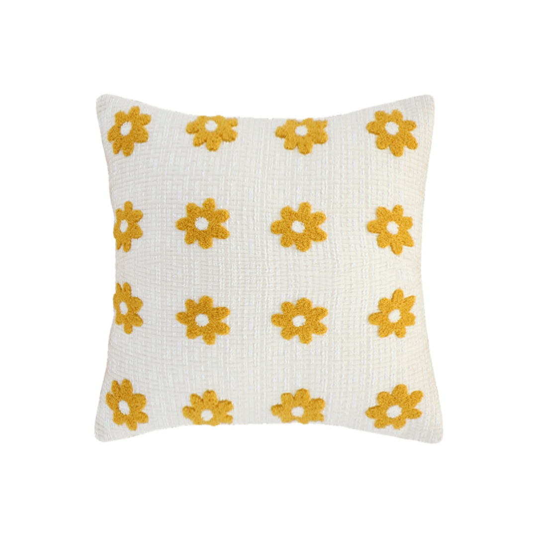SOGA 45cm Retro Daisy Chain Pillow Cover