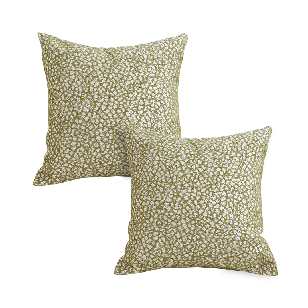 SOGA 2X 45cm  Modern Olive Green Pillowcase – Textured Style for Any Space