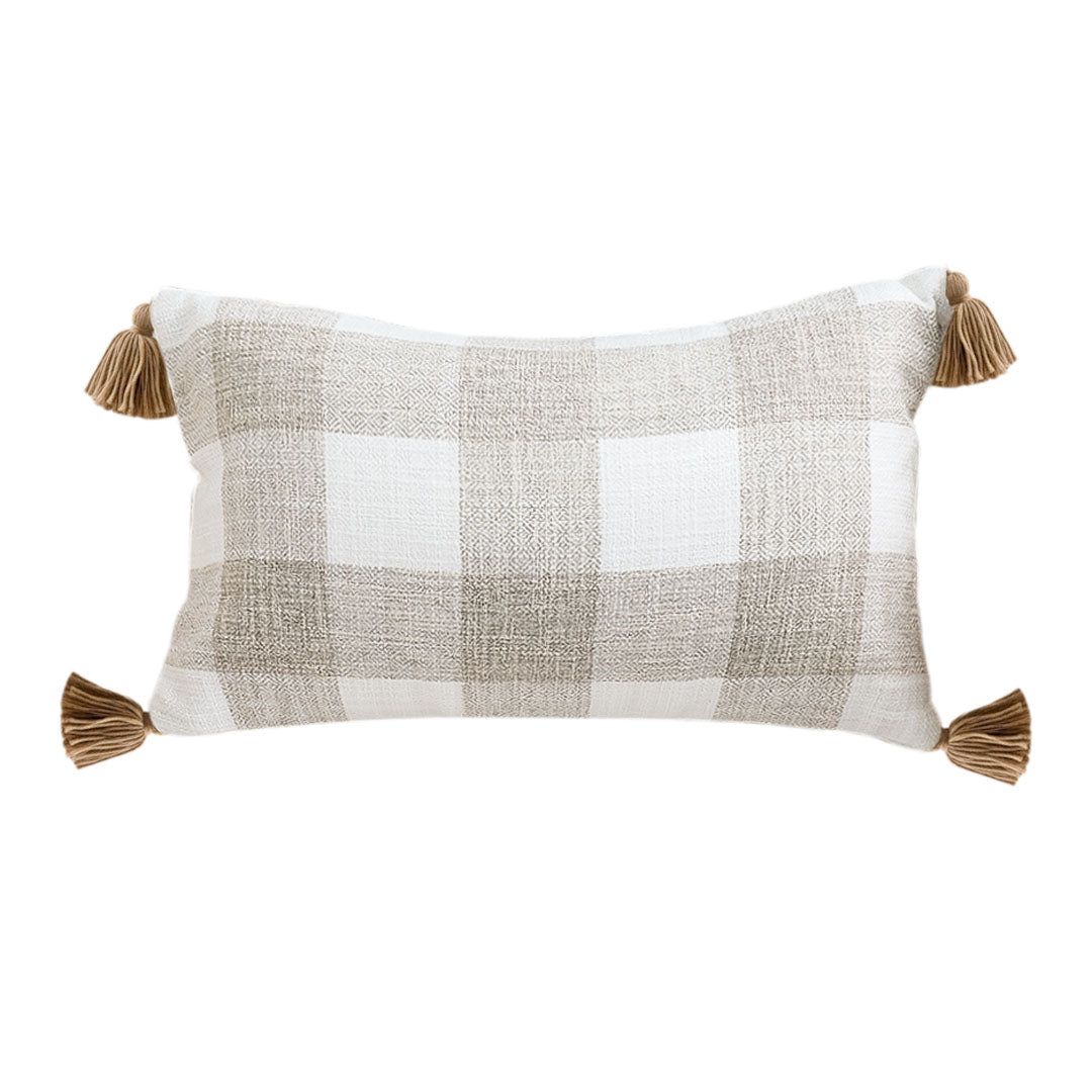 SOGA 45cm Classic Gingham Check Pillowcase